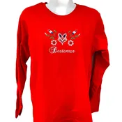Bestemor Flowers on Long sleeve T-shirt