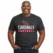 Arizona Cardinals NFL Adult MVP True Fan T-Shirt - Charcoal