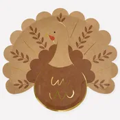 Folk Turkey Plates