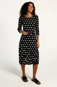 3/4 Sleeve Smash Pocket Dress - Elliptical Spot