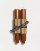 9" Column Taper Candles, Terracotta