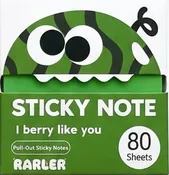 Sheer Glitter Sticky Notes - Watermelon