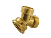 3/4" Brass Garden Hose Wye