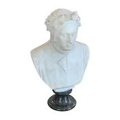 1950s Alabaster Bust of Dante