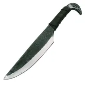 10.75'' Full Tang Hunting Knife With Lether Case Railroad Spike