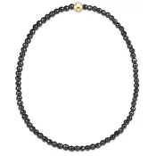 Black Faceted Hematite 2mm Beaded Bracelet