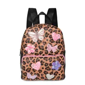 Butterfly Patched Leopard Mini Backpack