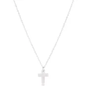 16" Necklace Sterling - Blessed Crystal Charm