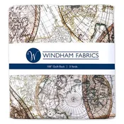 108" Quilt Back, World Globes 108" (3 yard precut) Fabric