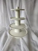 4 Tier Stack White Acrylic Cake Stand