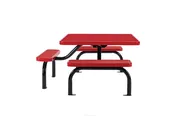 3-Seat ADA Perforated Steel Ultra Table with Surface Mount