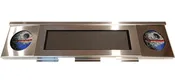 Data East Replacement Pinball Speaker Display Panel - Reflective Brushed Stainless Steel
