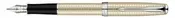 00257 Parker Sonnet .925 Sterling Sterling Silver Cisele ST Fountain Pen F-Nib 1774614 S0912490 *