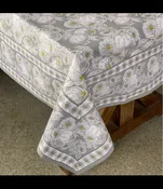 Mahogany Pomegranate Grey Tablecloth