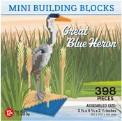 Mini Building Blocks- Great Blue Heron