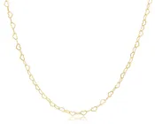 17" Choker Love Chain Gold