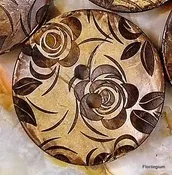 Coconut Shell Button - Large