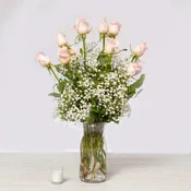 Dozen Pink Roses
