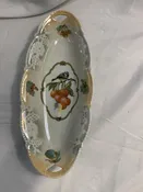 German Handpainted Porcelain Serving Dish Vintage