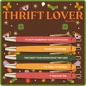 Thrift Lover Pen Set (funny gifts, pens, stationery)