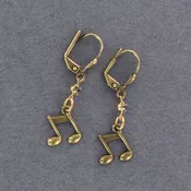 1014-STM Beamed Eighth Note Earring