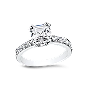 Asscher Cut 1.5 Ct. 14K Ring