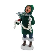 Byers' Choice Family With Cardinals Boy Caroler
