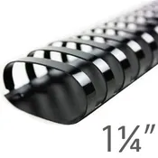 1-1/4" Black 19-Ring Combs 50/Box