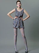 Crinkled Silk Chiffon Pleated Mini Bella Dress