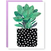 Half-Moon Houseplant Card