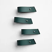 Deep Pine Leather Napkin Holders Set of 4