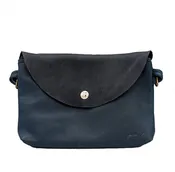 Black on Navy Emaline Clutch