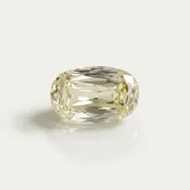 0.75 Carat Vivid Yellow Old Mine Cushion Cut Lab Diamond