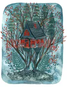 Baba Yaga's House Print