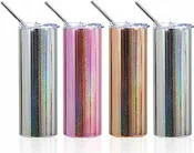 20 oz Magic Mirror Glitter Sublimation Tumbler