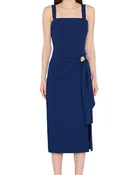 Amanda Uprichard Carlene Midi Dress - Navy