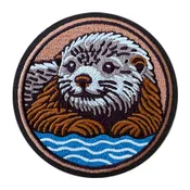 2024 Sea Otter Embroidered Patch (3″)