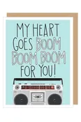Boom Box Anniversary Card