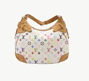 2000s Louis Vuitton Multicolore Blanc Greta Shoulder Bag