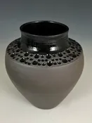 Little Black Dress Vase Wide — Suzanne Crane Fine Stoneware