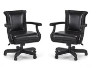 Centennial Game Chair Set Black Wire Brush
