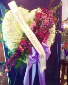 Beloved Solid Floral Heart Tribute