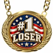 #1 Loser Fantasy Football Medallion