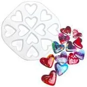 12 Hearts Mold