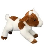 15 Inch recordable white/brown cute BABY Goat