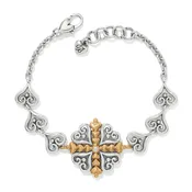 Alcazar Heart Two Tone Bracelet