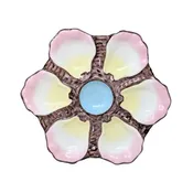 Antique 19th c. French Porcelain Oyster Plate