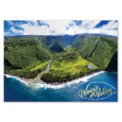 25-Pack Big Island Hawaii Postcards Waipio Valley 5x7