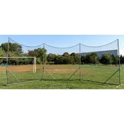 Barrier Backstop with 3mm Black Poly Netting - 10' x 30'