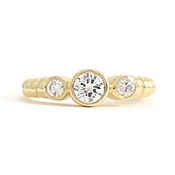 3-Stone Round Diamond Ring — Salvatore & Co.